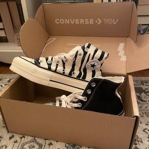 Custom, platform high-top Converse